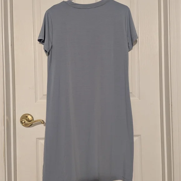 Free Fly Dress Women's Size Small Bamboo Flex Pocket Cays Blue Stretch Summer - Picture 5 of 11